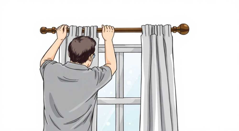 Как крепить струнный карниз фрегат к стене