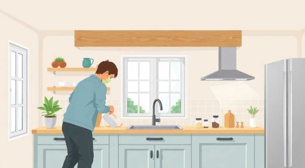 Как крепится кухонный карниз