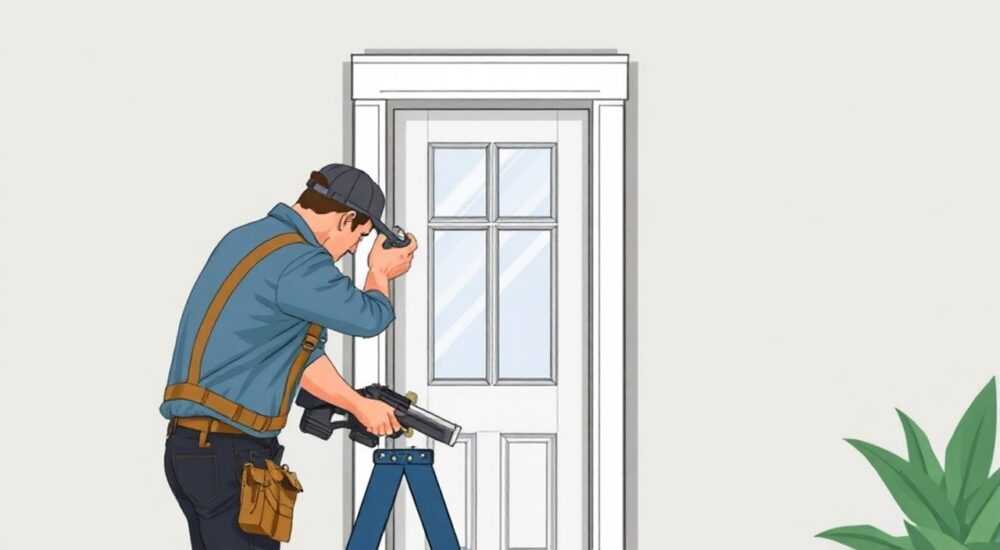 Как монтировать пвх наличник на двери