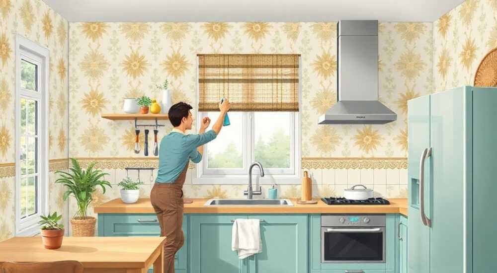 Как наклеить обои на кухне в хрущевке