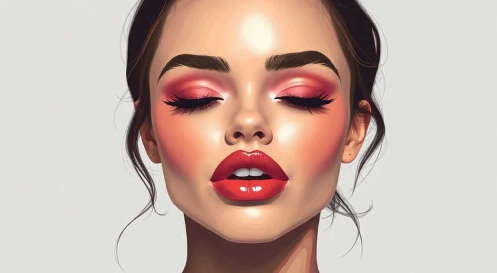Как накрасить губы в фотошопе