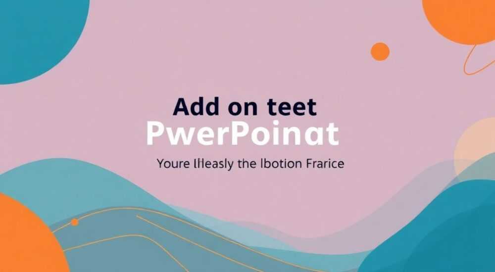 Как написать текст на слайде в powerpoint
