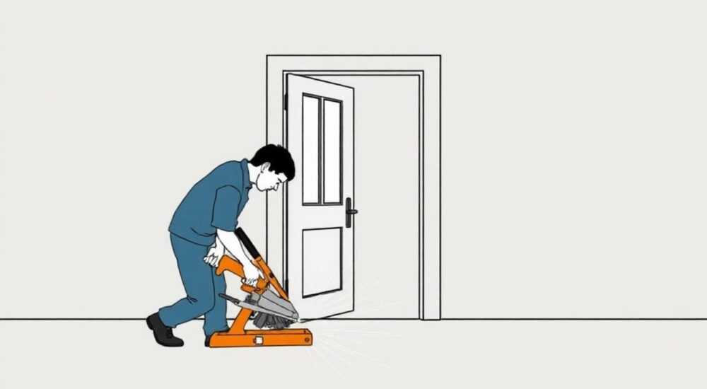 Как нарезать телескопические наличники на межкомнатные двери