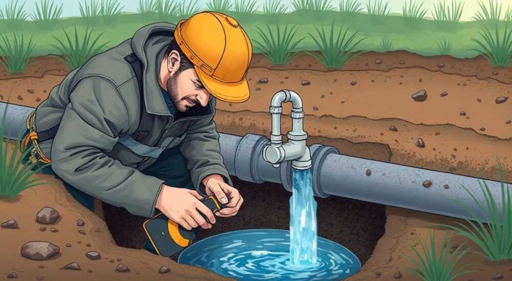 Как найти порыв водопровода под землей