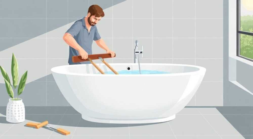 Как обрезать акриловую ванну