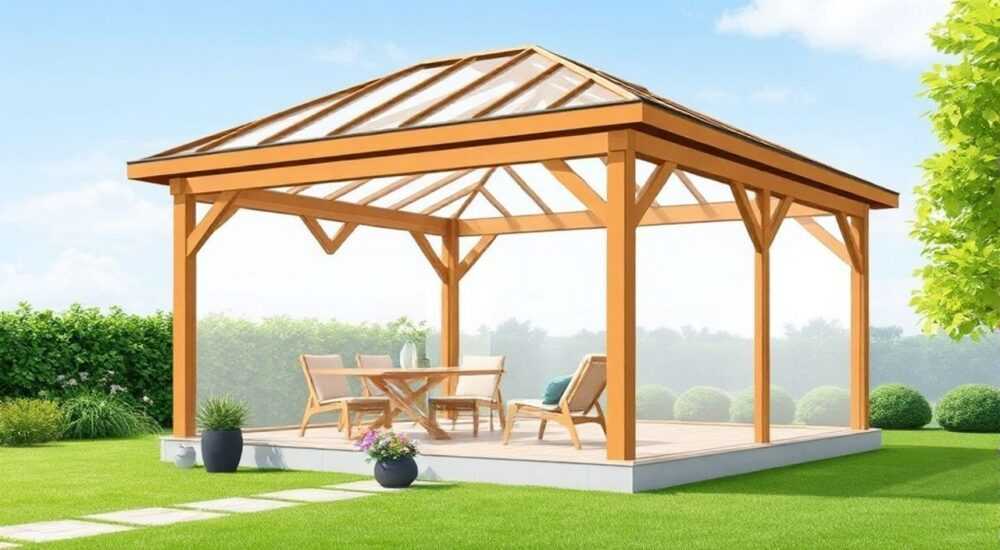 Как обшить беседку поликарбонатом своими руками