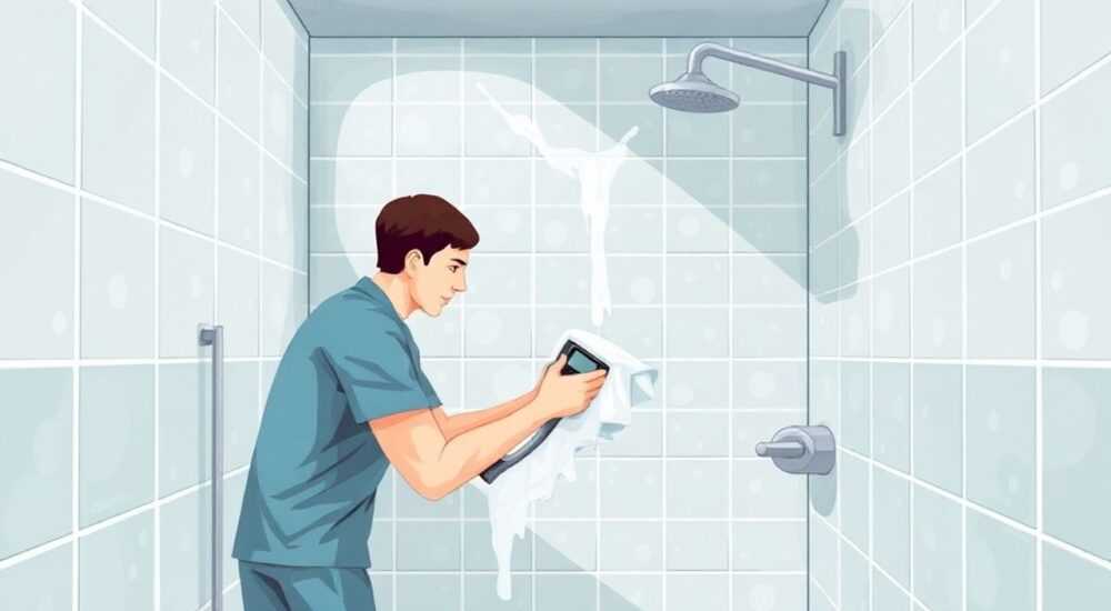 Как отмыть душевую кабину от мыльных разводов