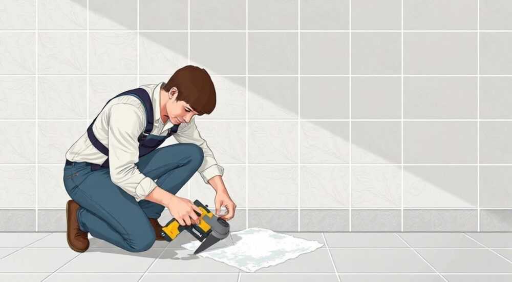 Как отмыть клей от плитки в ванной