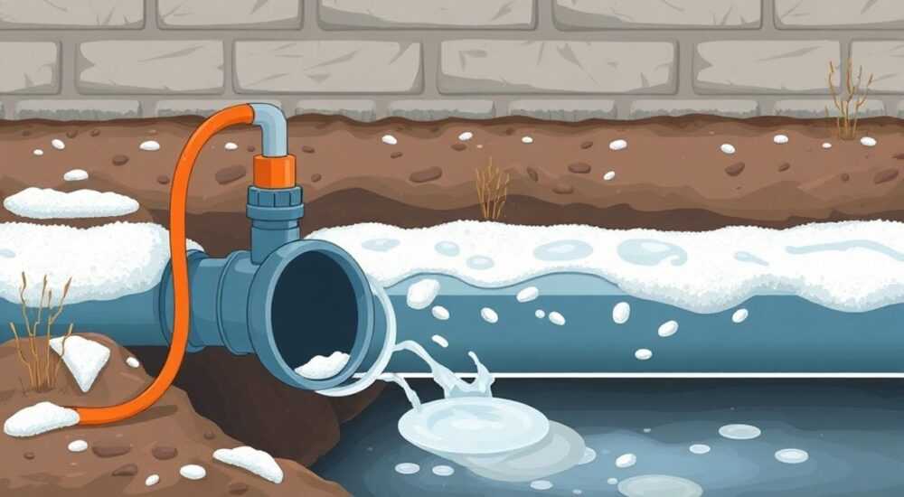 Как отогреть пластиковый водопровод под землей