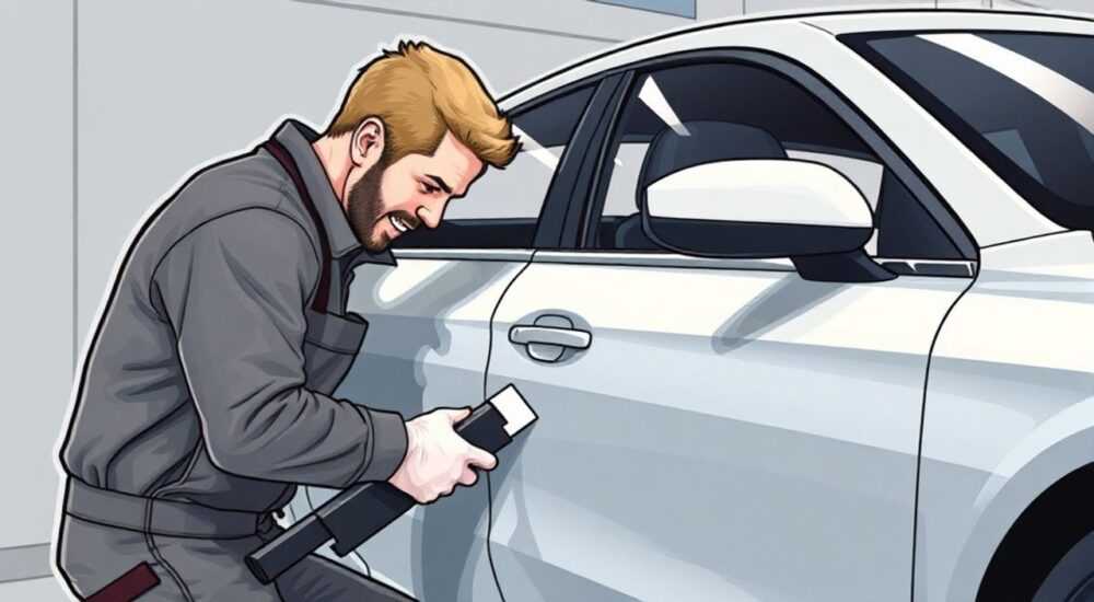 Как отрихтовать автомобильный карниз