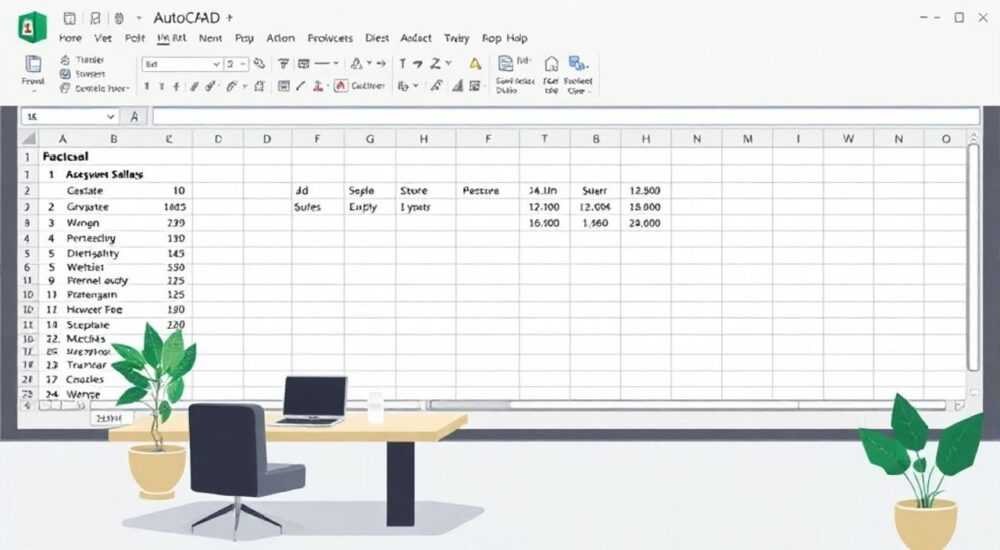 Как перенести таблицу excel в автокад