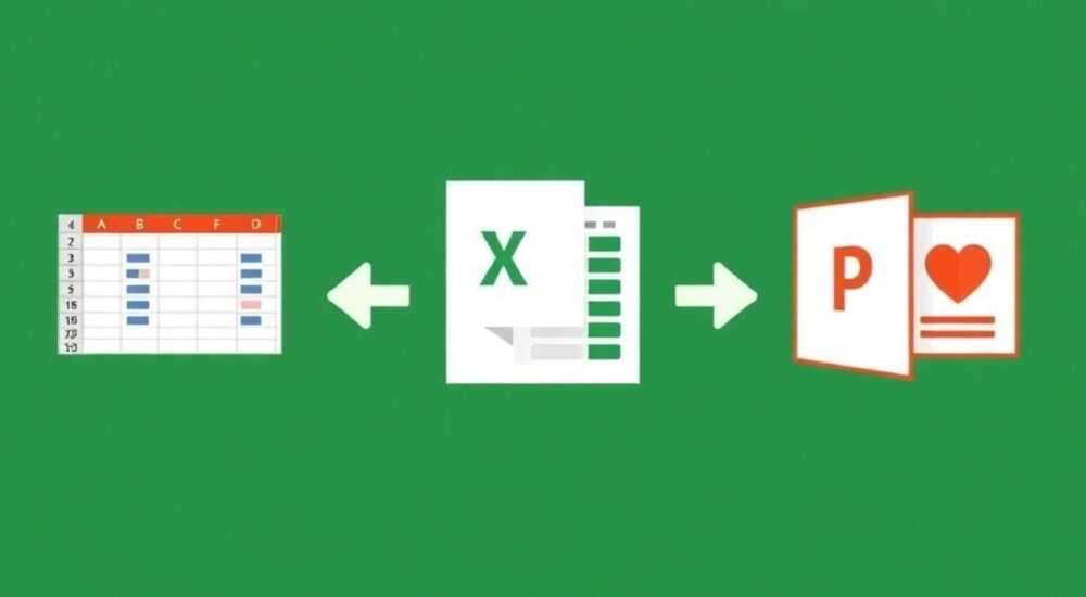Как перенести таблицу из excel в powerpoint