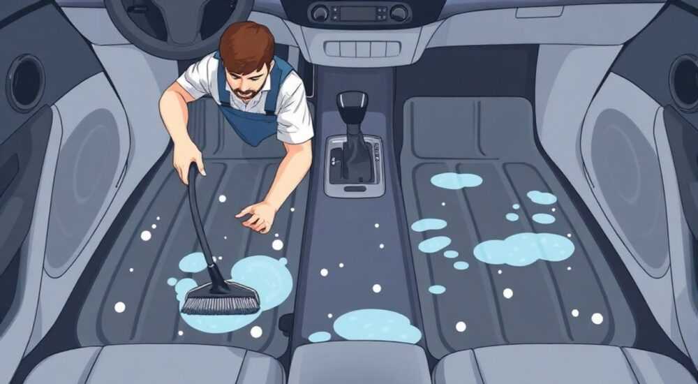 Как почистить напольное покрытие в автомобиле