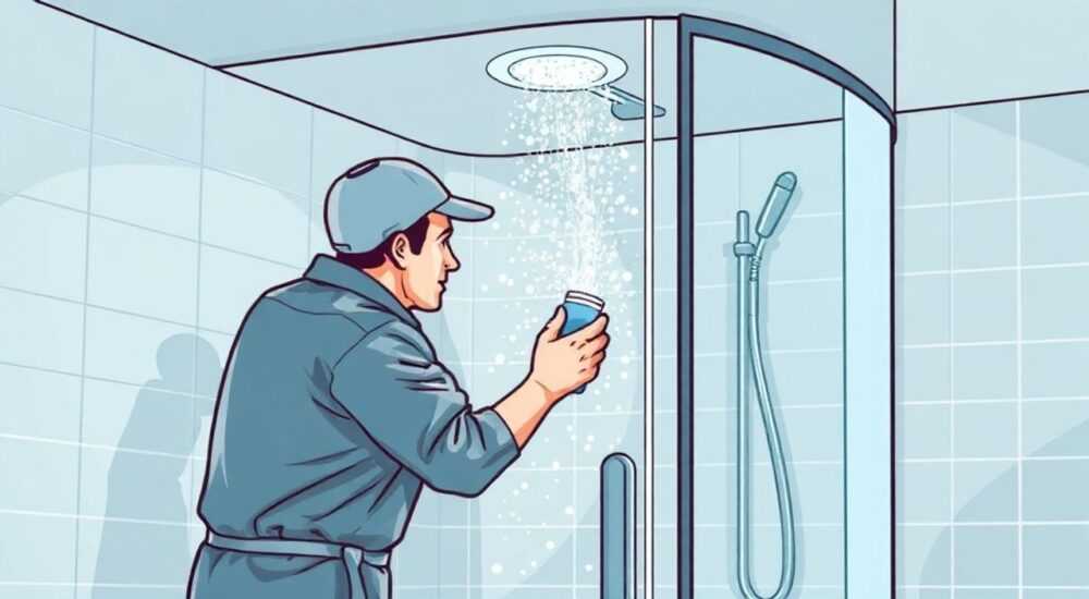 Как почистить стекло душевой кабины