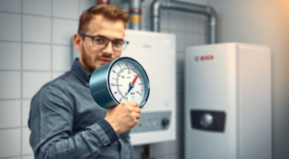 Как поднять давление в котле bosch
