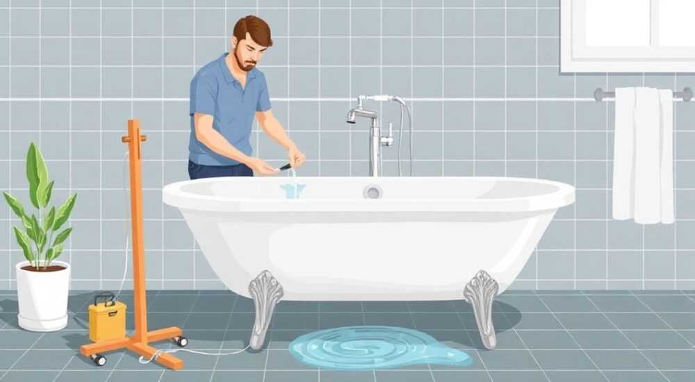Как поднять ванну повыше чтобы уходила вода