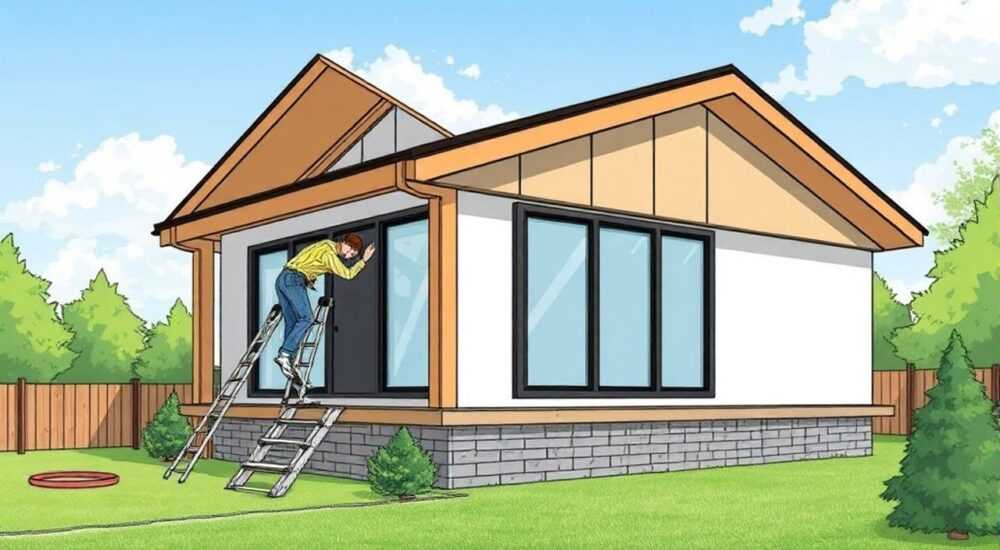 Как подшить карниз двухскатной крыши своими руками