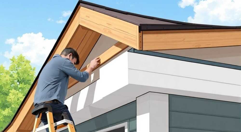 Как подшить карниз крыши вагонкой деревянный дом