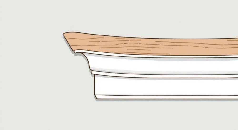 Как подшить карниз полукругом