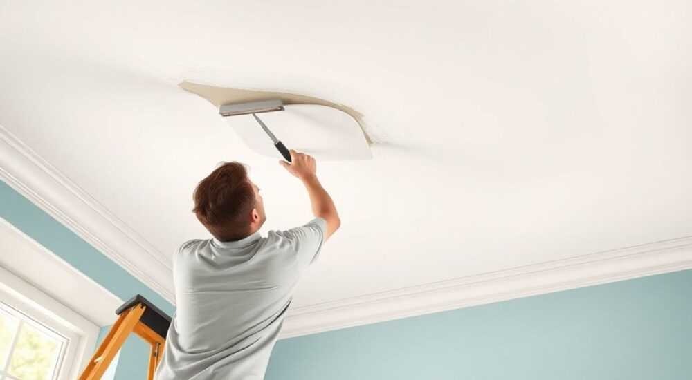 Как покрасить потолочные обои без разводов в домашних условиях