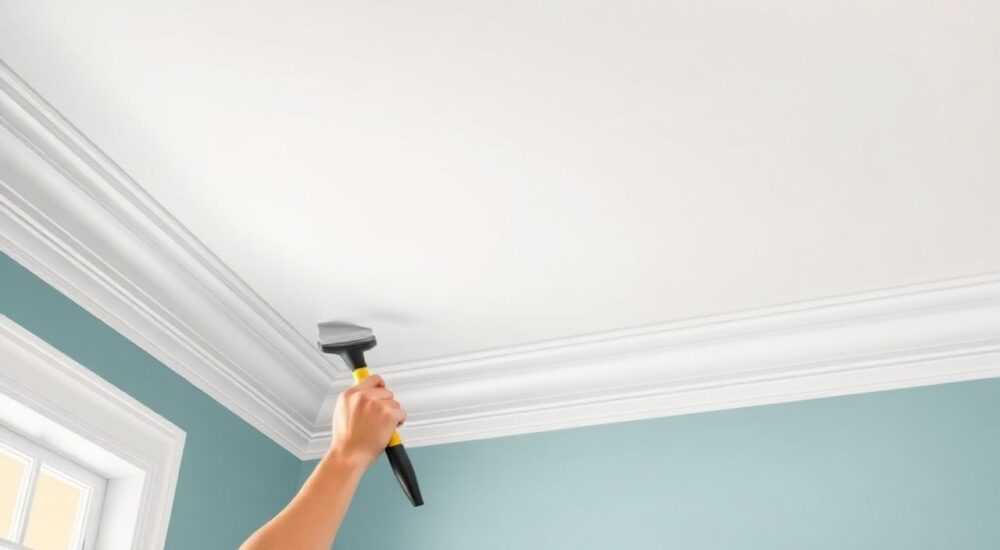 Как покрасить потолочный плинтус из полиуретана без разводов