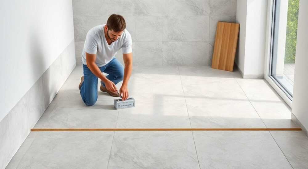 Как положить керамогранит на пол своими руками на бетонный пол в квартире