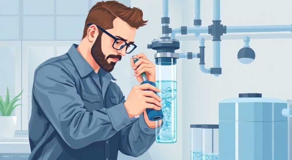 Как поменять фильтр в колбе для очистки воды