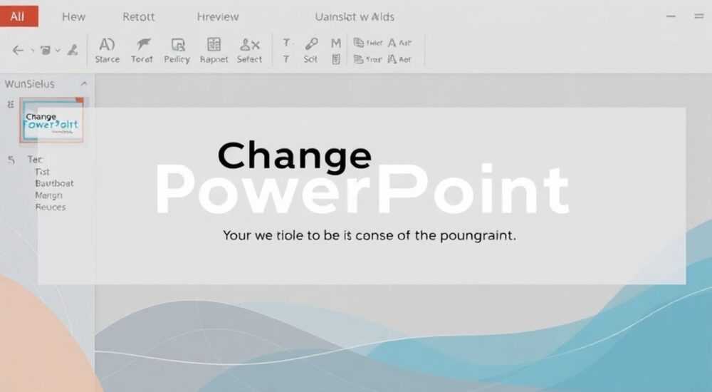 Как поменять цвет букв в презентации powerpoint