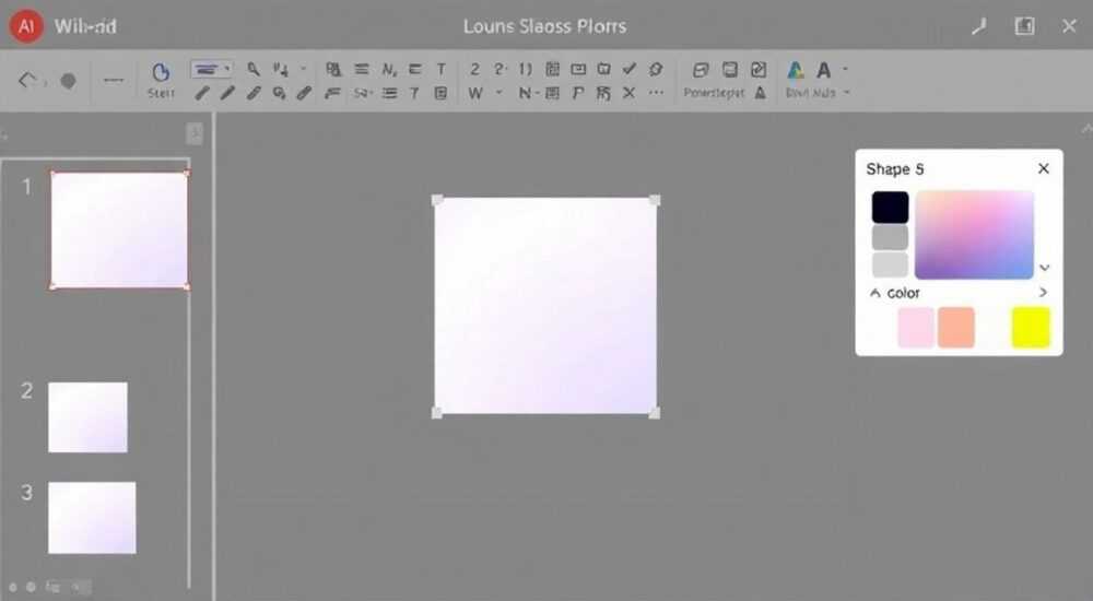 Как поменять цвет фигуры в powerpoint