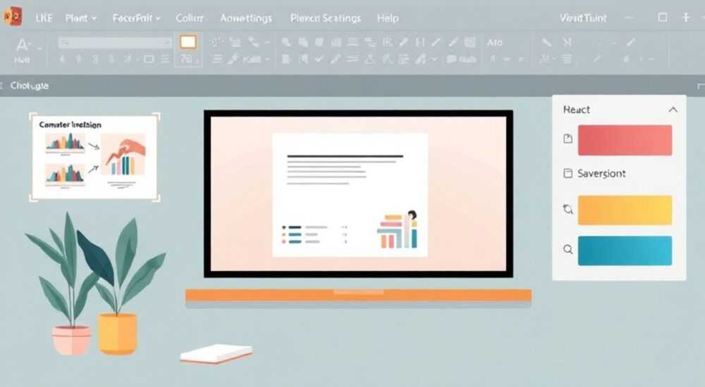 как поменять цвет презентации в powerpoint