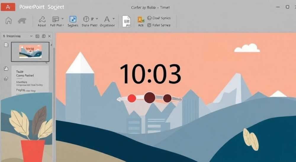 Как поставить таймер на слайды в презентации powerpoint