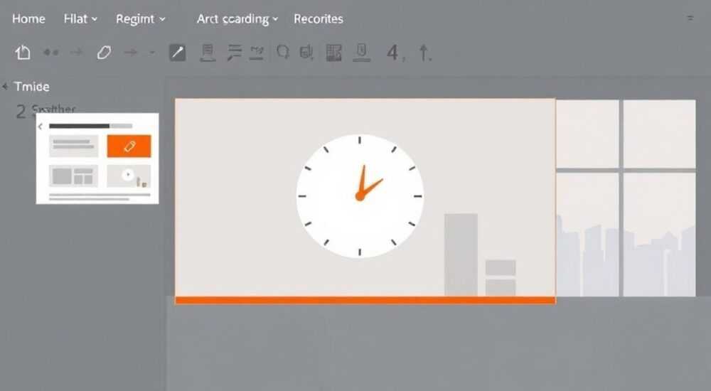 Как поставить время на слайды в презентации powerpoint