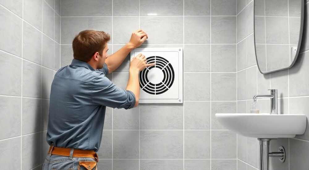 Как поставить вытяжку в ванной в плитке