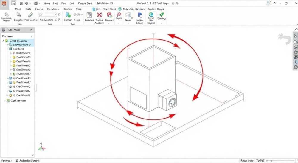 Как повернуть эскиз в solidworks