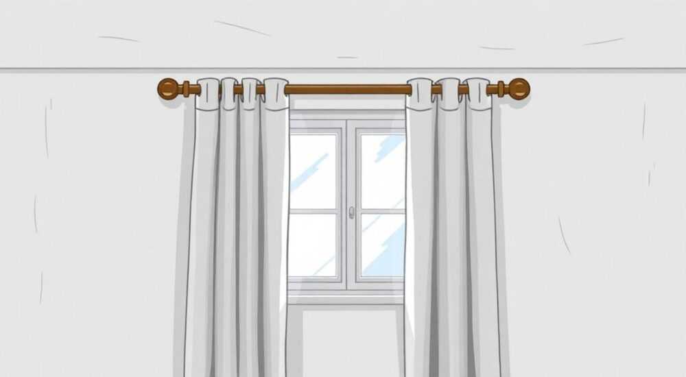 Как повесить карниз на гипрок