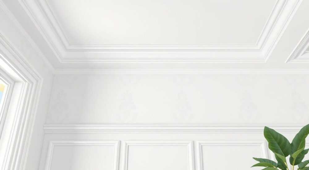 Как правильно обрезать обои у потолочного плинтуса