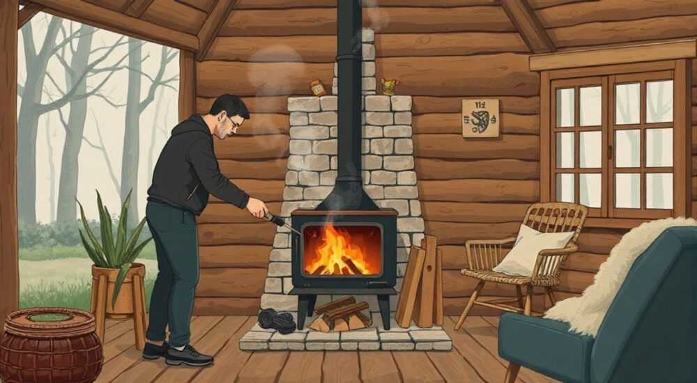 Как правильно топить печь на даче дровами