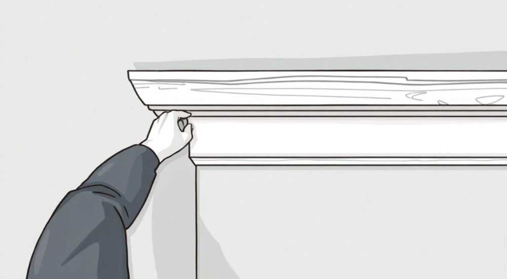 Как приделать карниз к стене