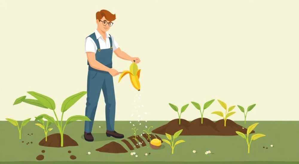 Как приготовить удобрение из шкурок банана