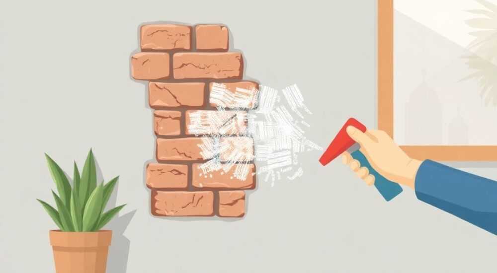 Как приклеить декоративный кирпич на угол комнаты
