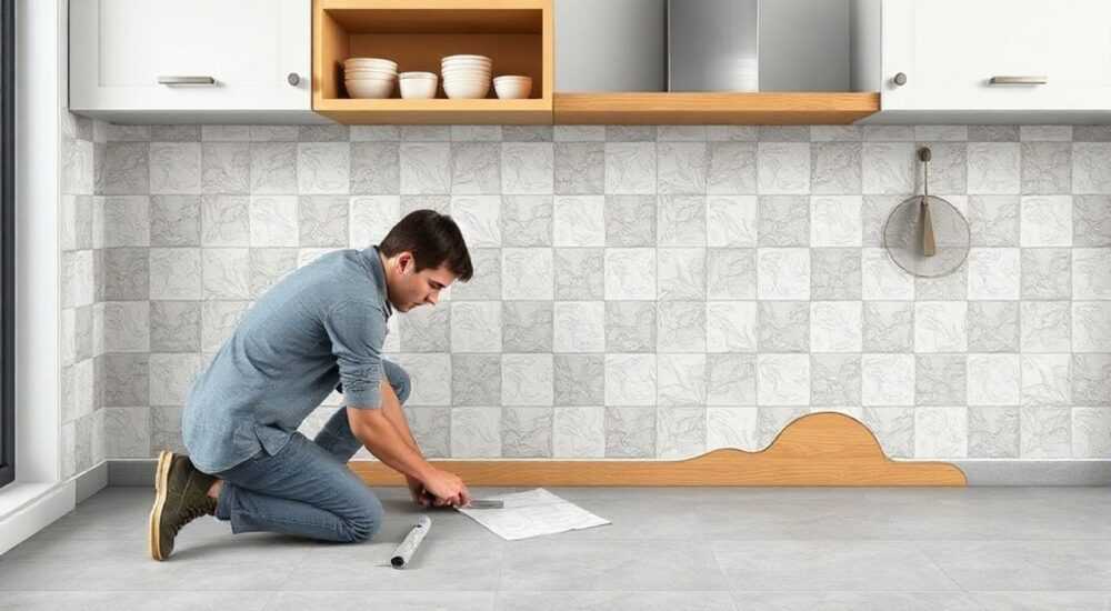 Как приклеить плитку на кухне если она отвалилась