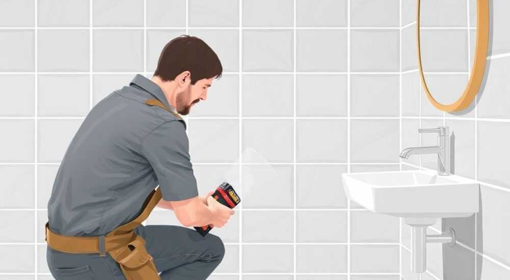 Как приклеить профиль к плитке в ванной