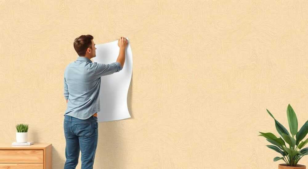 Как приклеить самоклеющиеся обои на дсп