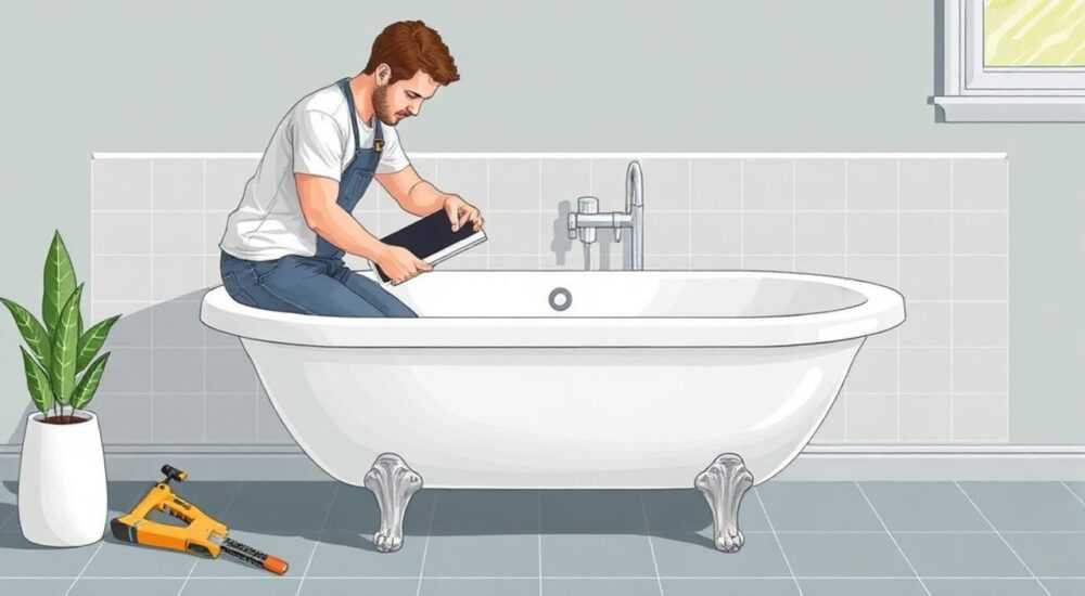 Как приклеить уголки к ванной