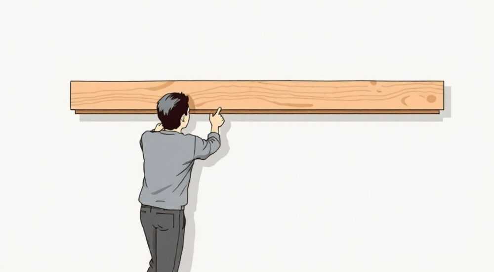 Как прикрепить длинный карниз к стене
