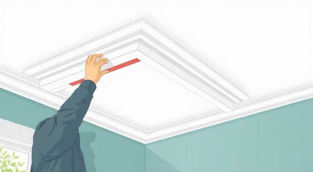 Как прикрепить карниз на потолок