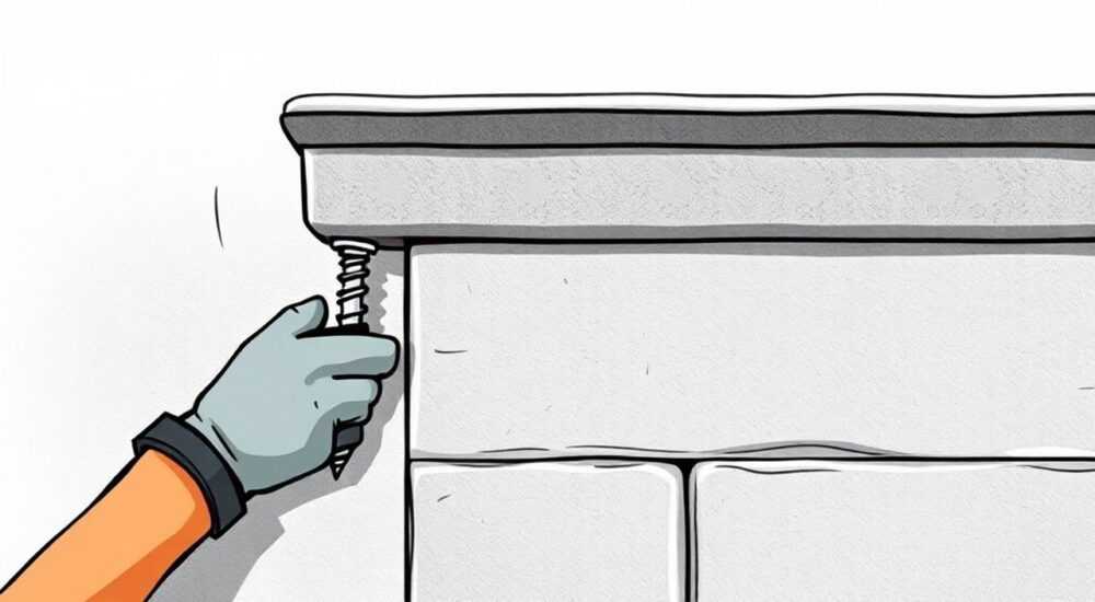 Как прикрутить карниз к стене бетонной