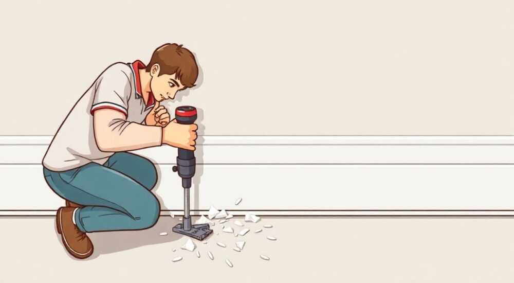 Как прикрутить напольный пластиковый плинтус к стене