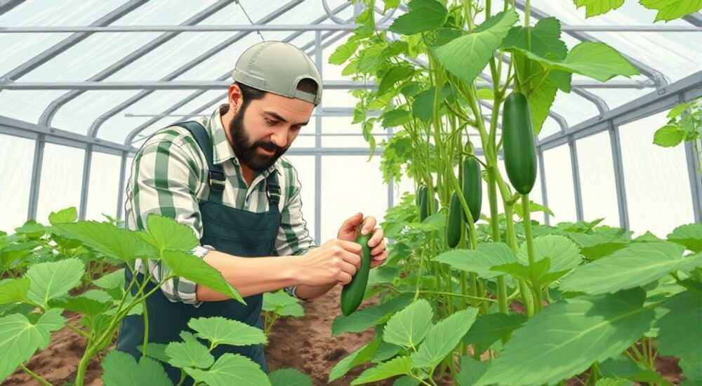 Как прищипывать огурцы в теплице пошаговое фото для начинающих