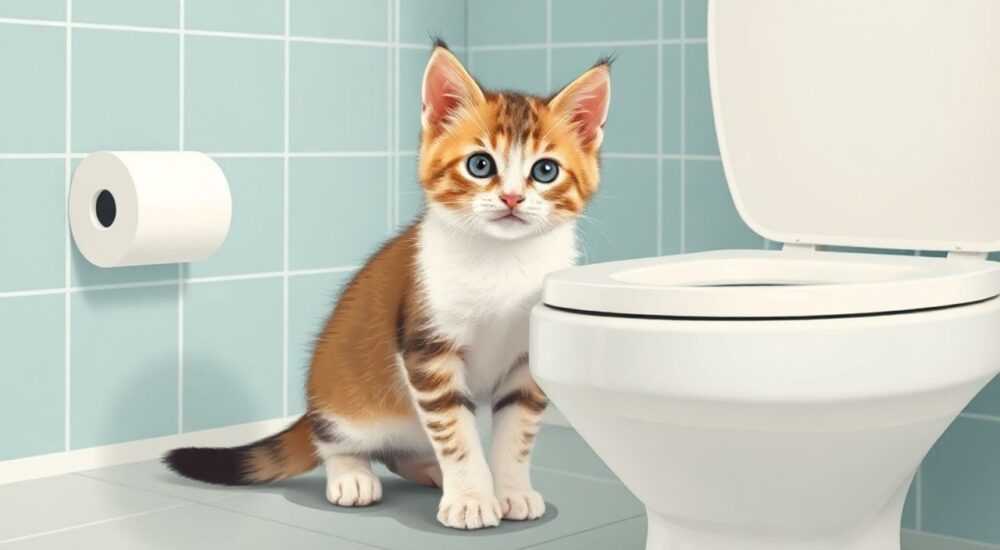 Как приучать котенка к унитазу